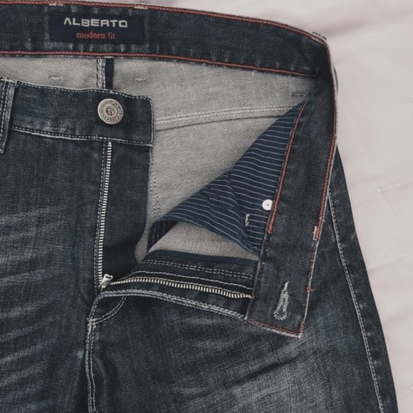 ALBERTO Stone S-IV- 990 Extra Flat Modern Straight Fit Size 32/36 - Picture 5 of 13